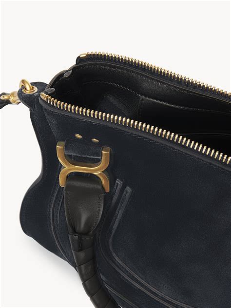 Marcie Double Carry Bag In Cloudy Blue Calfskin 